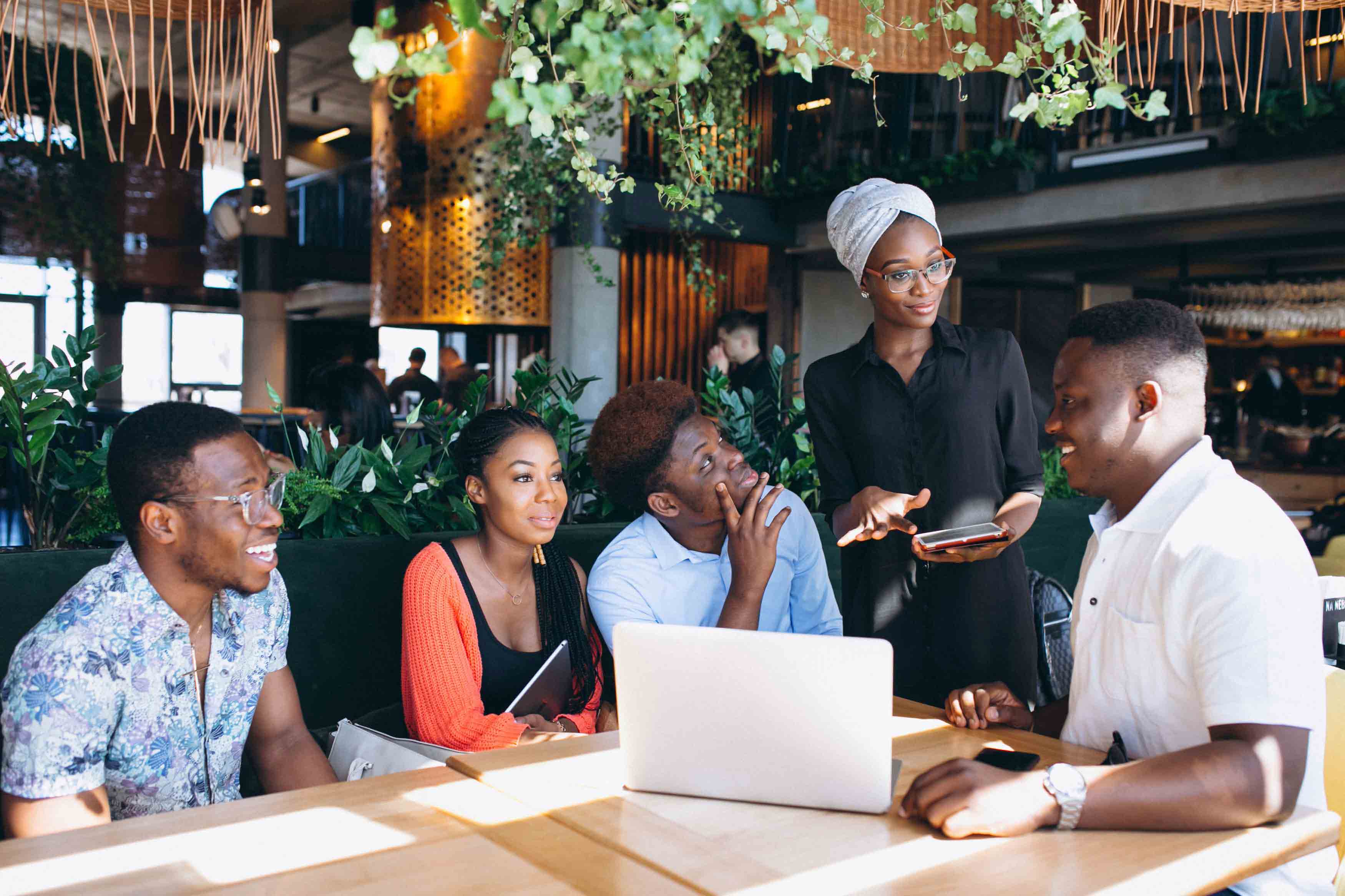 Team of entrepreneurs working together